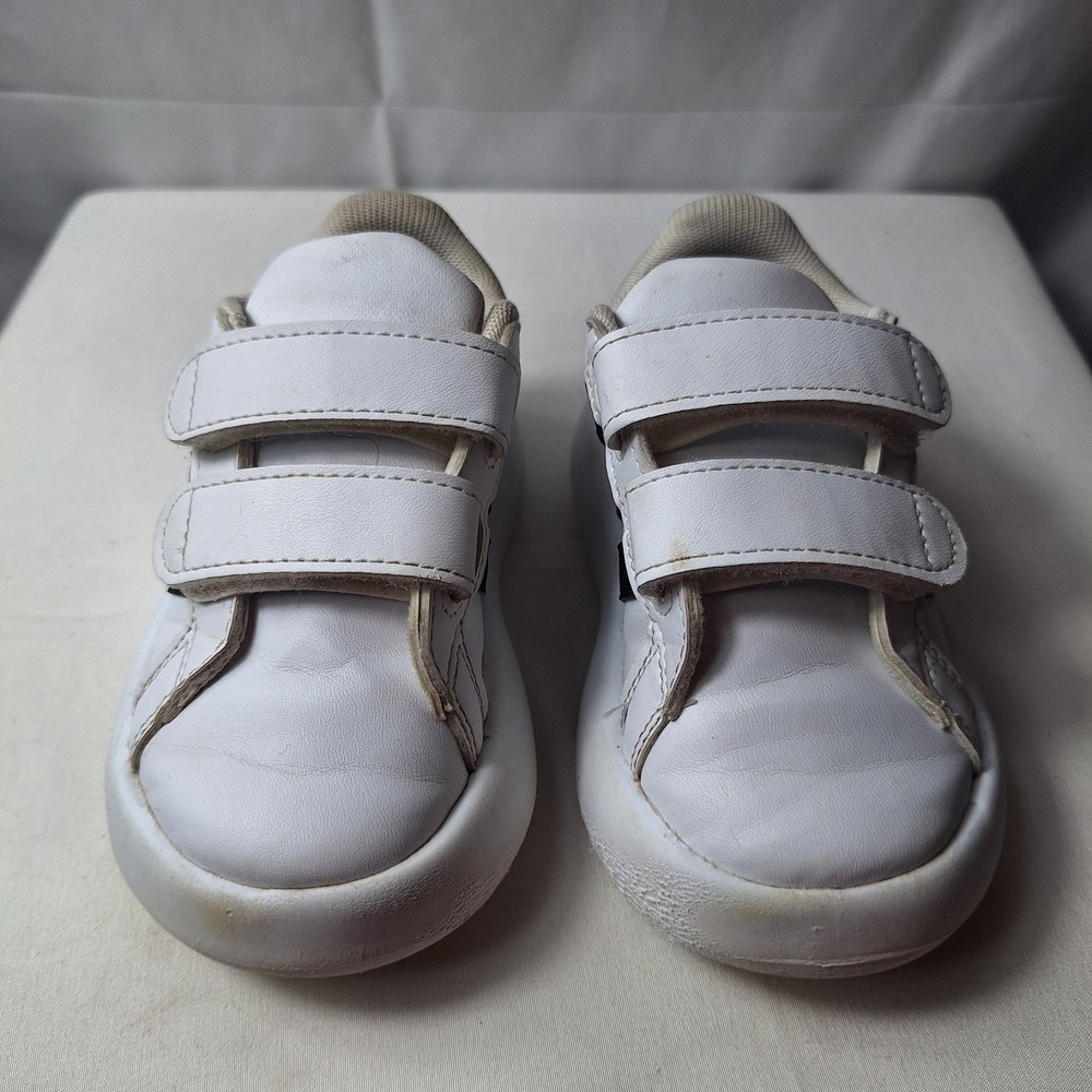 ADIDAS Grand Court 3.0 Bubble Comfy Sneaker Toddler Sz 6.5 White Black Stripes - Picture 3 of 10